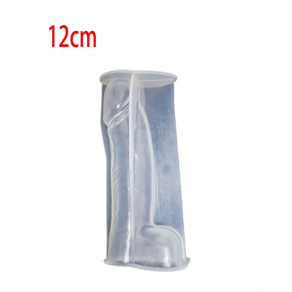Men Penis Silicone Mold Reusable for Scented Candles Resin Crafting Supplies Adult Party Favors Transparent