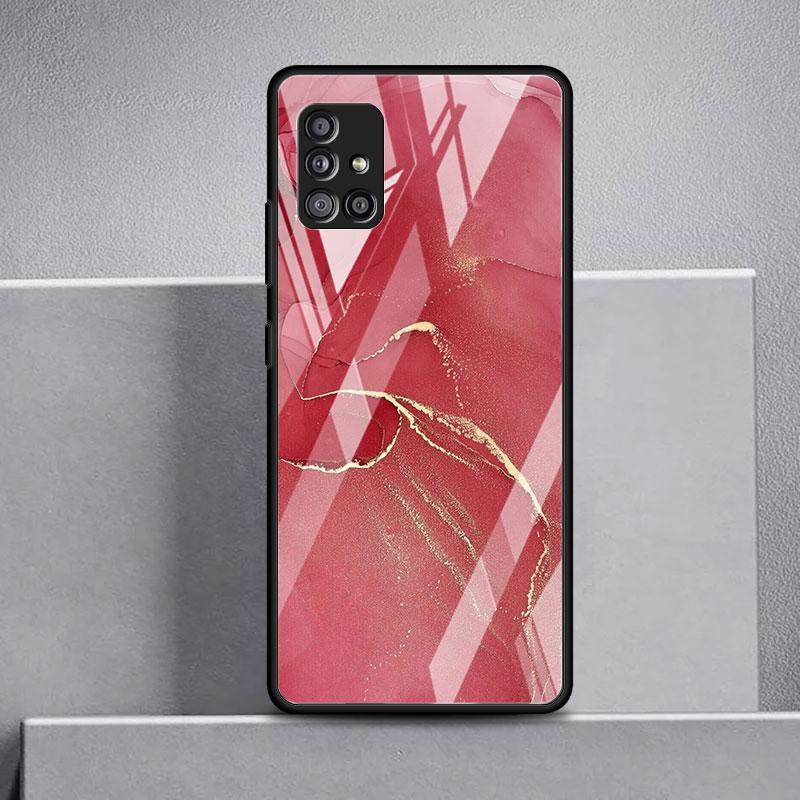 Мраморный узор 3 стеклянный чехол для Samsung Galaxy A52 A71 A50 A51 A70 A21s A31 A72 A10 A12 A30 A22 5G чехол для телефона