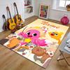 Custom Pinkfong Shark Mat Personalized Name, Polyester Washable Indoor Entryway Rug, Gift for Christmas, Easter, Thanksgiving Day