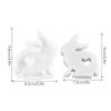 Easter Bunny Silicone Mold Hollow Love DIY Candle Casting Mold Non-Stick DIY  Easy To Release Casting Art Crafts Decoration