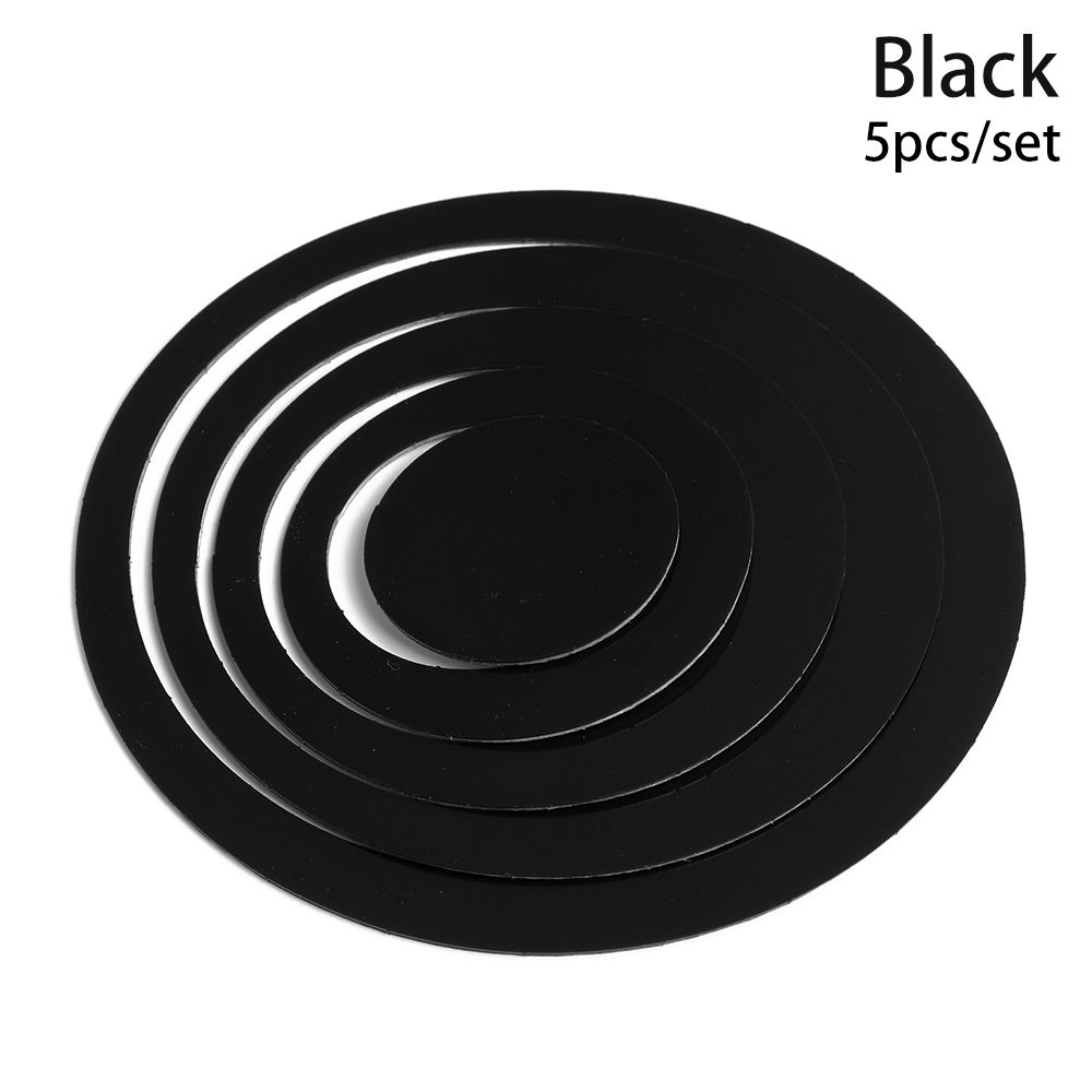 5PCS/Set Removable Wall Art Home Decor Wall Stickers Round Decals Mural 3D Circles