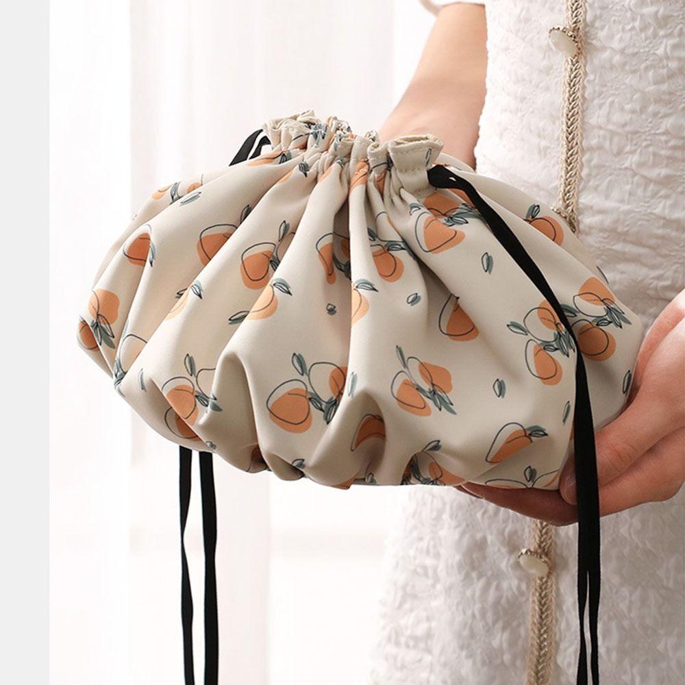 Drawstring Drawstring Makeup Bag Large Capacity Women's Wash Bag Convenient Cosmetic Bag  Daily Use