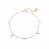 [Ost] Mint White Ball Cubic Rose Gold Anklet Ota119406Qpl
