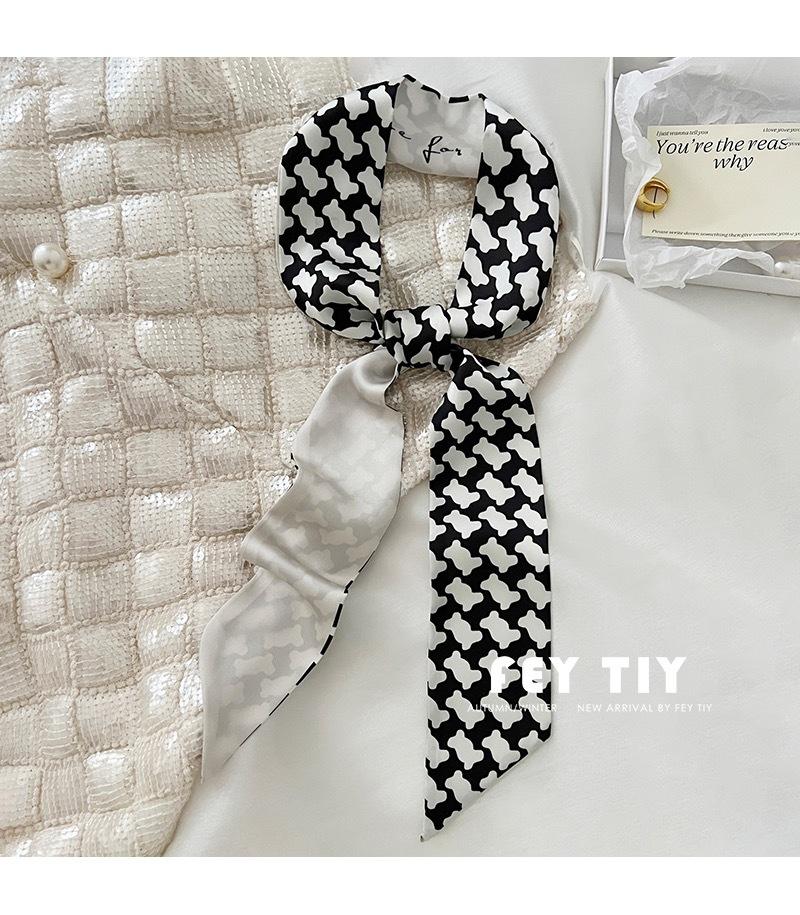 Шелковый шарф Qiandongge, повязка на голову в стиле ретро, завязанный хвост, бант, лента, повязка на голову, повязка на голову Mori Series