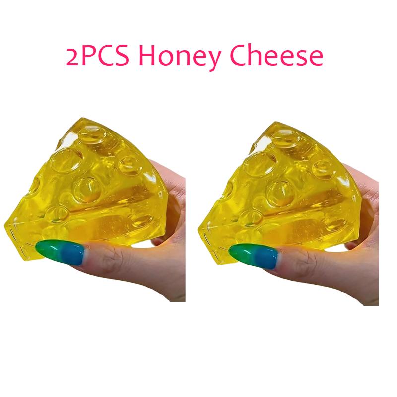 Прозрачная золотая желе-сквиши игрушка | Мягкая сжимаемая игрушка-антистресс с пузырьками | Сенсорная игрушка для снятия стресса для офиса и дома | Подарок на день рождения