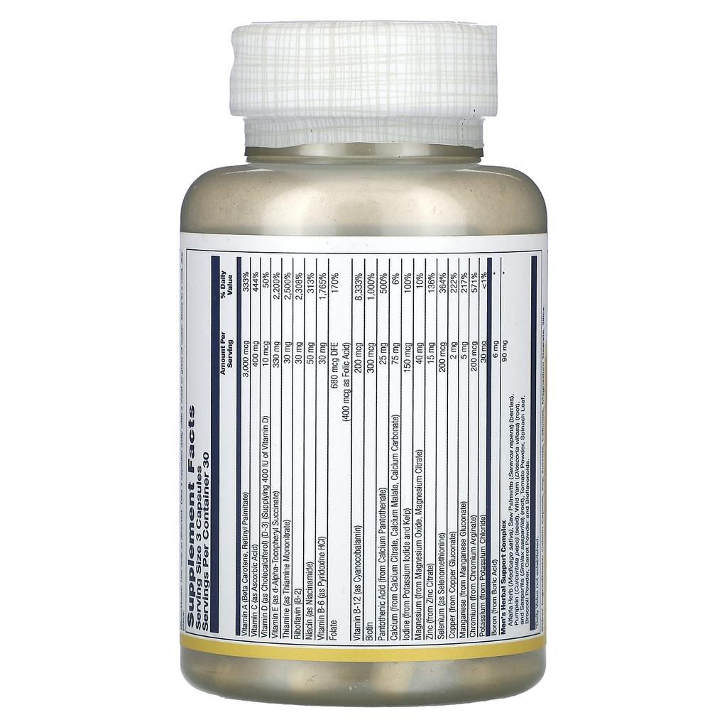 Мужские золотые мультивитамины, 90 капсул