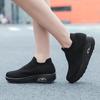 Women's Lace-up Breathable Mesh Platform Rocker Shoes Casual Sports Shoes