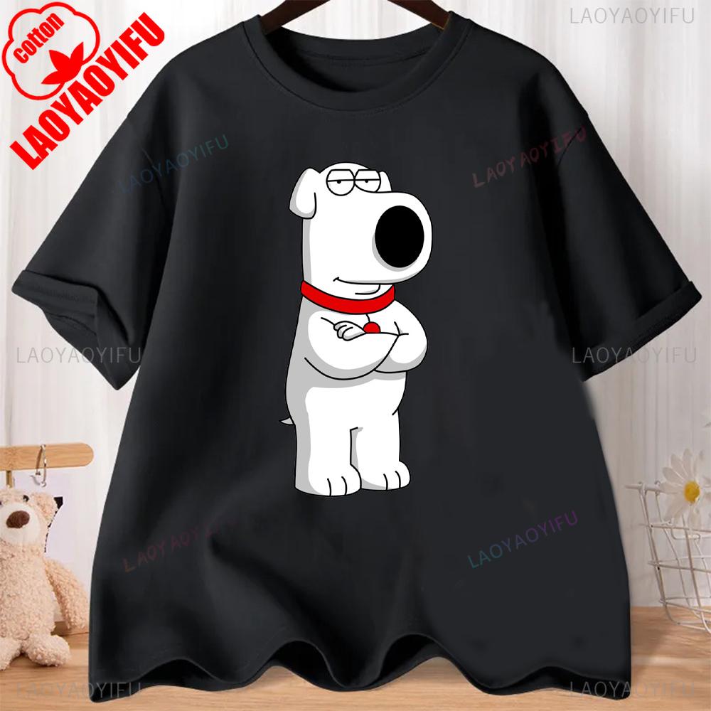 FMILY GUY Stewie Tattoo Brian Cartoon FMILY GUY Printed T-shirt for Fitness Training Jogging Outdoor Activities