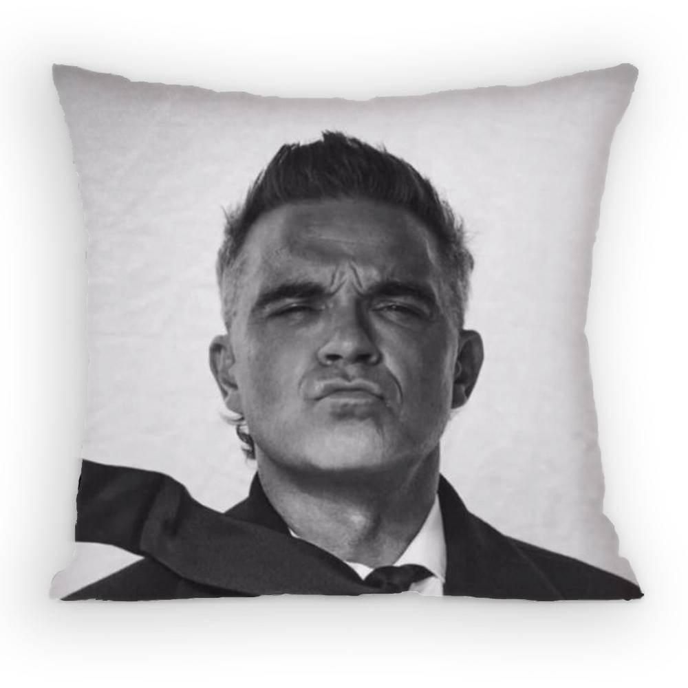 Singer RRobbie WWilliams Pillow Case Sofa Living Room Bedroom Headboard Backrest Cushion Square Cushion Nap Time