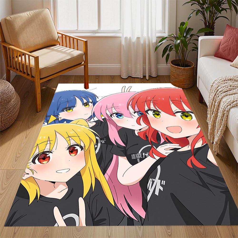 Rock Star Night Carpet Design for Bedrooms Dormitory Playrooms Living Rooms Antislip Carpet Anime Office Decor Gift for Festivals