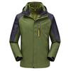 Men's Ski Jacket 3 In 1 Waterproof Winter Jacket Snow Jacket Windproof Hooded with Inner Warm Fleece Coat