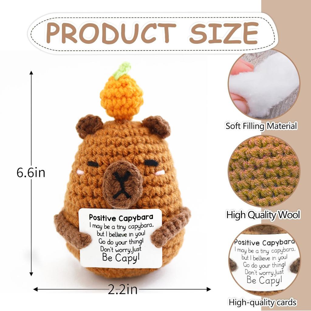 Custom Crochet Dolls Handmade Pocket Hug Animal Positive Plant Bespoke Unique Knitted Doll Plush Toy Gift For The One I Love