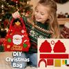 Santa Claus DIY Christmas Bag Non-woven Fabric Handmade Handbag Xmas Candy Bag  Christmas Gift