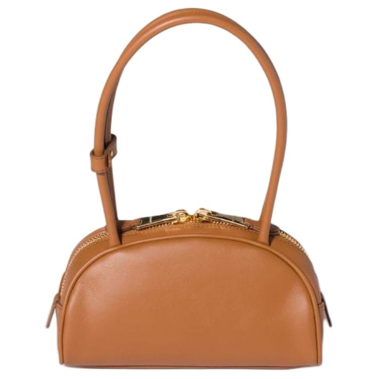 MIU MIU Beau Cow Leather One Shoulder Handbag Small Women's Cognac 5BB192_2CRW_F0046_V_OOO