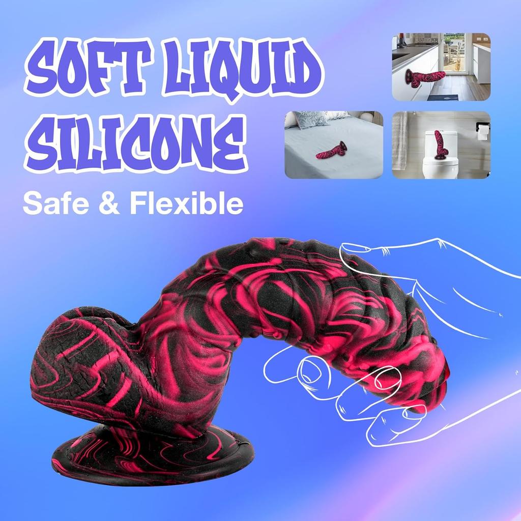 Реалистичные толстые секс-игрушки для дилдо, безопасный силиконовый анальный дилдо с имитацией точки G и мощной присоской, управление без помощи рук, подходит для женщин, игрушки для взрослых