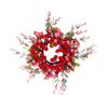 Искусственная гирлянда-венок из ягод для входной двери, для наружного сезонного использования