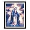 DIY Diamond Painting Virgin Mary Wall Decor Full Round Rhinestone Pasted Religion Pattern Gift