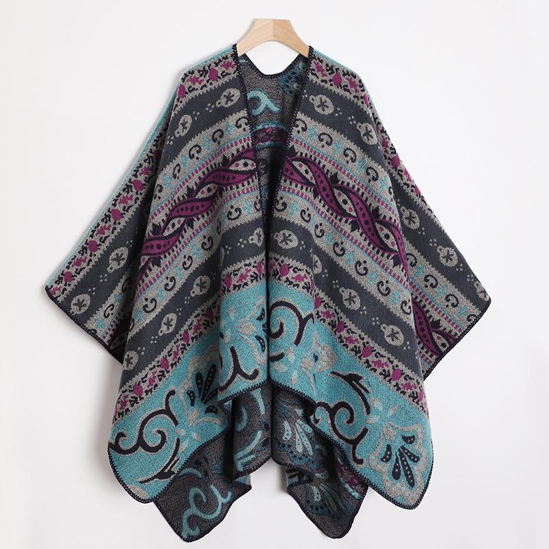 Дышащая, теплая и универсальная домашняя, осенне-зимняя женская шаль для путешествий, толстый плащ, одеяло с кондиционером