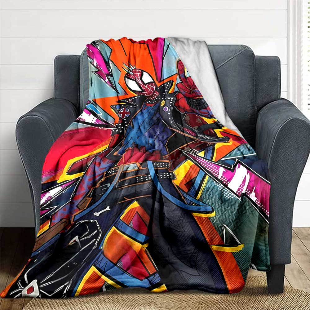 Spider-Man: Urban Legend Gift Blanket Comfortable Throw For Sofa Couch Office Bed Picnics All-Season Use Playful Home, Birthdays Y42