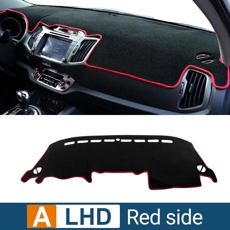 Car Dashboard Cover For Kia Sportage 3 R 2011 2012 2013 2014 2015 trument Desk Sun Shade Mat Dash Non-slip Pad Accessories