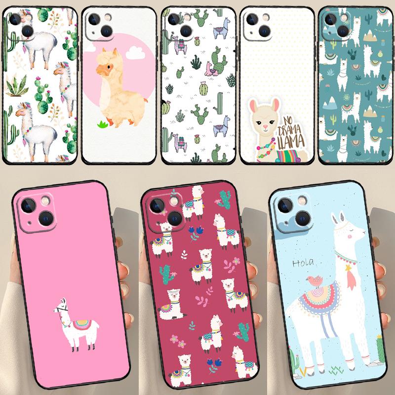 Чехол Lama Llama Alpacas для iPhone X XR XS Max 12 13 Mini 7 8 Plus SE 2020 11 12 13 14 15 Pro Max задняя крышка