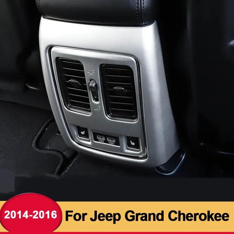 For Jeep Grand Cherokee 2014 2015 2016 2017 2018 Car Back Rear Air Conditioner Outlet Vent Frame Cover Trim Accessor