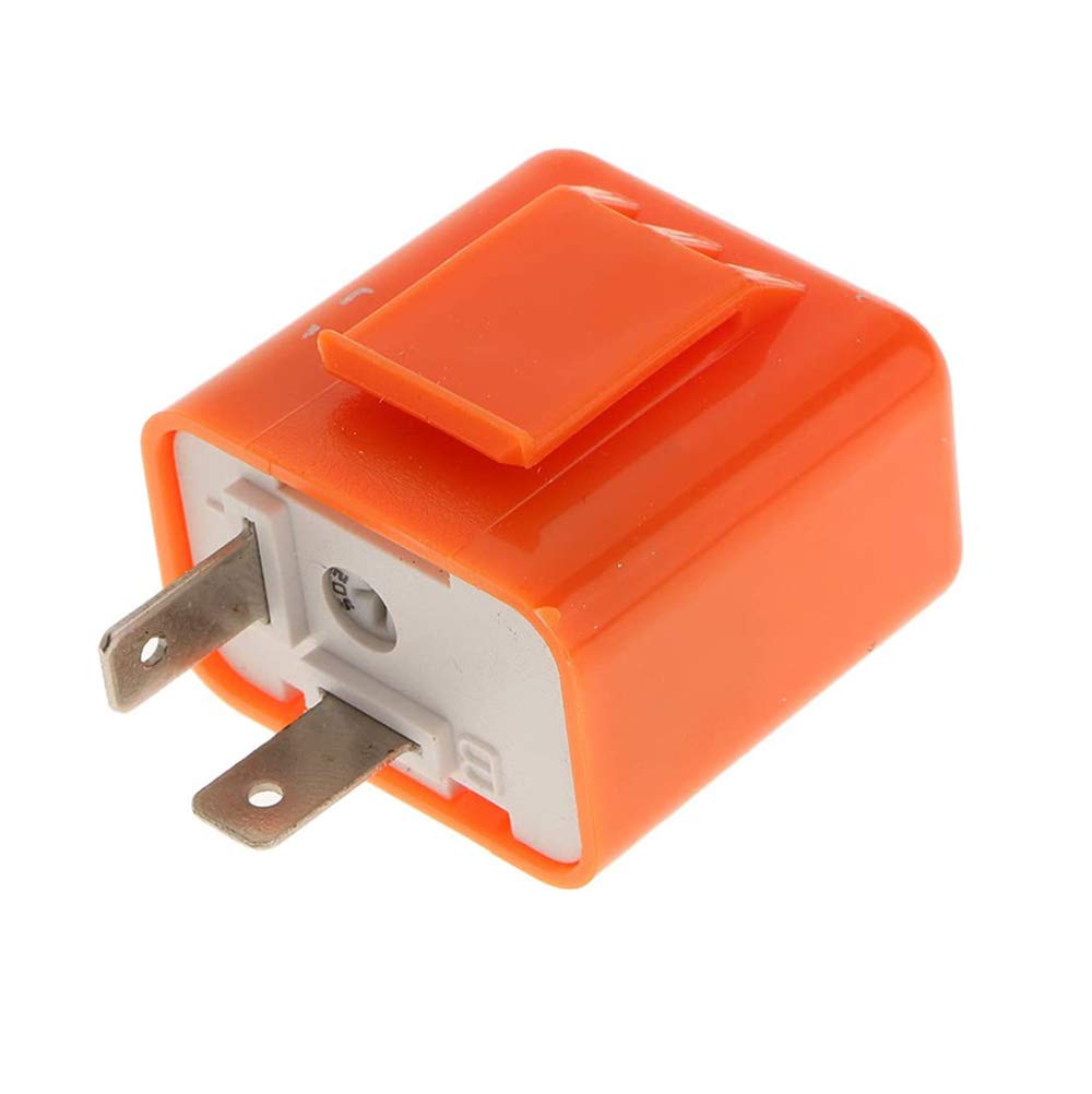 YFFSFDC 2pcs Motorcycle Flasher Relay LED Power Saving Flashing Turn Signal Lamp Relay