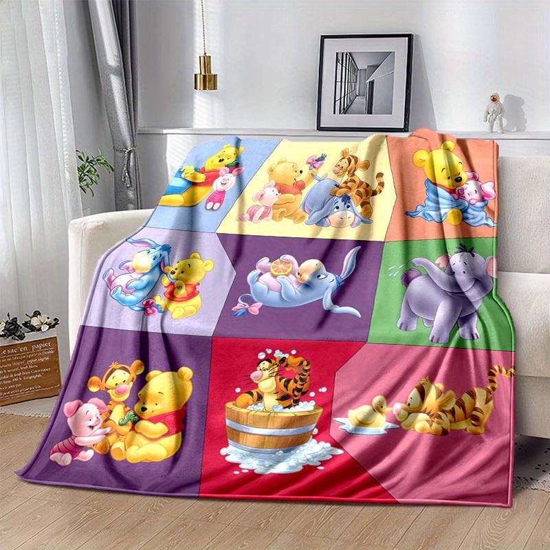 1pc. Cute Winnie The Pooh and Friends Cartoon Blanket, Soft Plush Throw for Room Decor, Perfect Gift for Friends and Family, Multi-Season Us