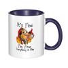 11oz It's Fine Funny Puppy Coffee Mug Tea Cup Coffee Cup Funny Birthday Gifts for Women and Men Ceramic Mug Personalized Cup