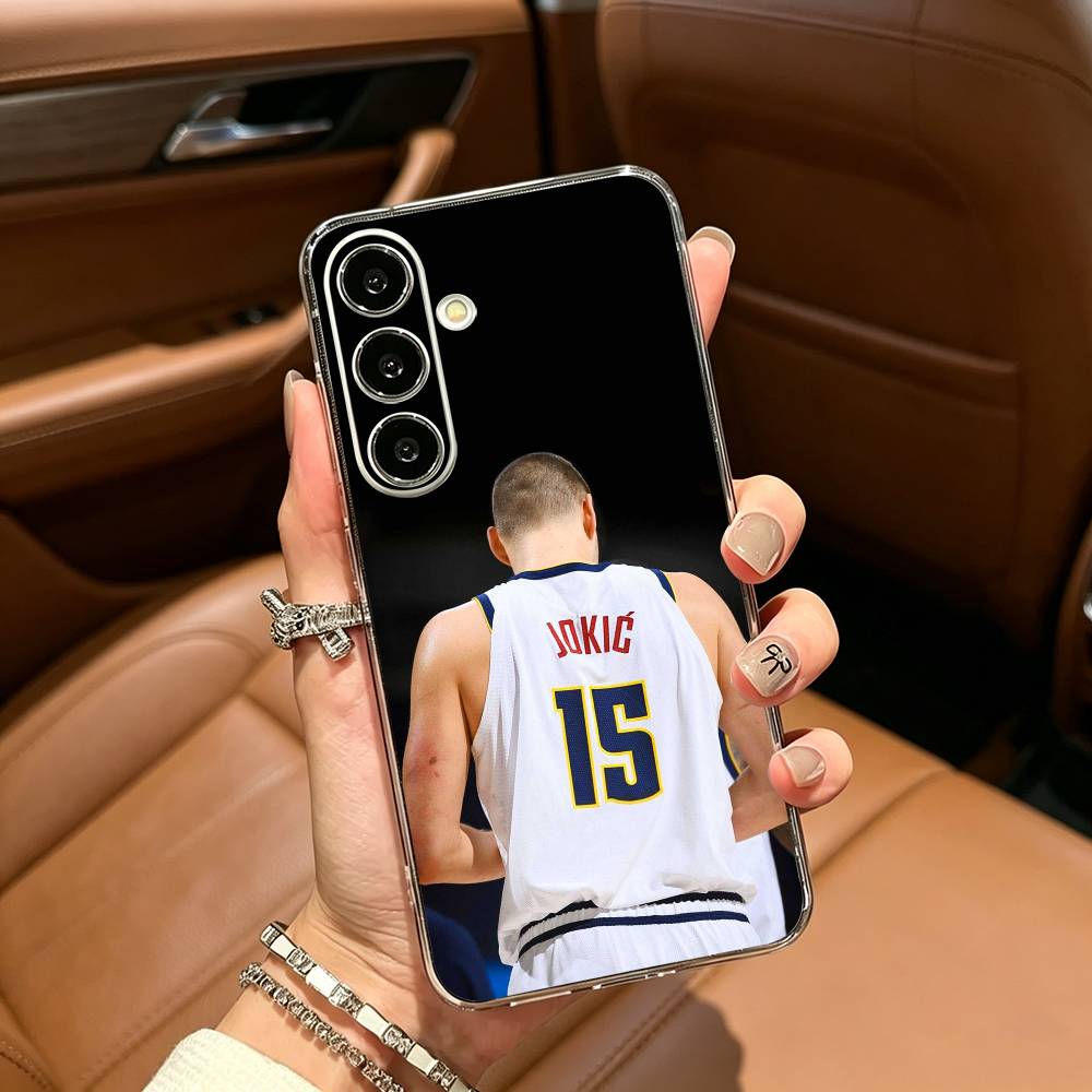 Прозрачный мягкий силиконовый чехол для телефона N-Nikola- Jokic 15 MVP для Samsung Galaxy A71, A70, A52, A51, A40, A30