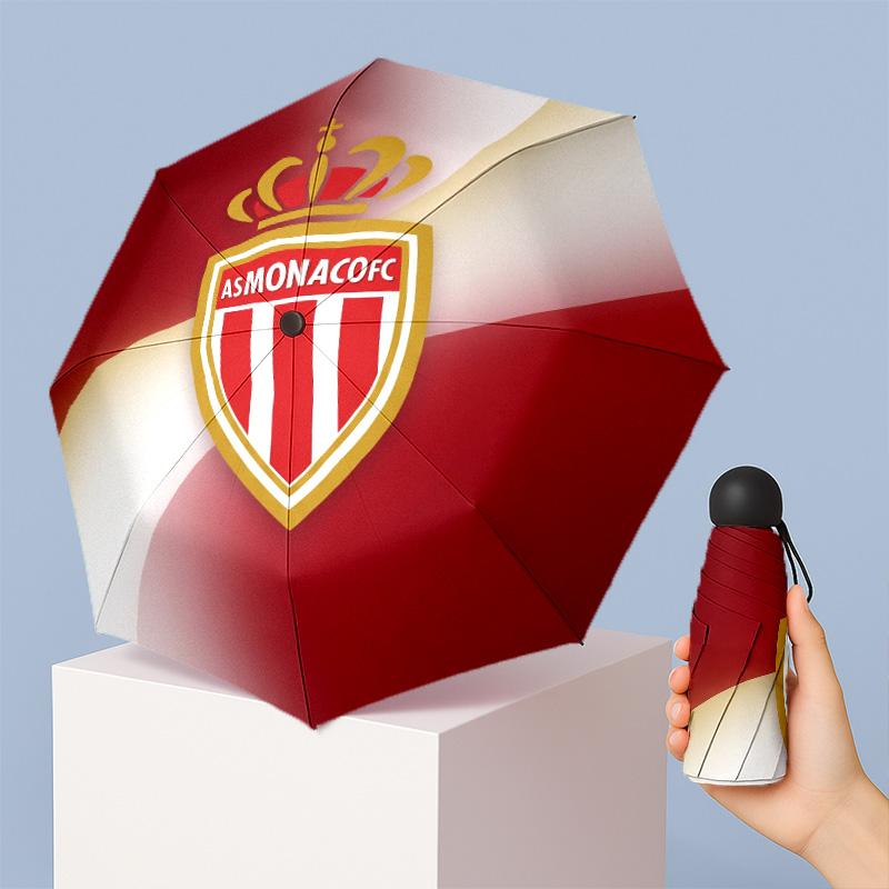Мини 5-складной карманный зонт AS Monaco Компактный легкий Защита от УФ-лучей дождя и солнца Портативный дорожный зонт