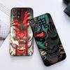 Чехол для телефона Самурайский Призрак Ханья Укиё-Э Маска Для Samsung S24 FE S25 Ultra A03 A04 A05 A06 A12 A13 A16 A26 A35 A36 A56 A55 Чехол
