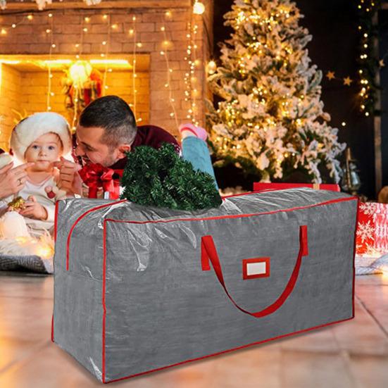 Сумка для хранения рождественской елки Yousheng, прочная, дышащая, с ручками, колесами, большой вместимостью, с двумя молниями, влагостойкая, органайзер для рождественской елки