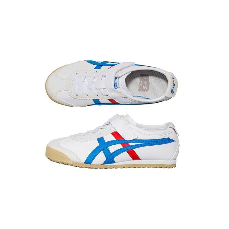 ONITSUKA TIGER Mexico 66 Детские Белый Прямоугольный Синий 1184A049-103