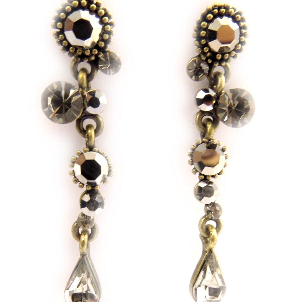 Les Trésors De Lily [D2661] - Designer Earrings 'Sissi' Gray