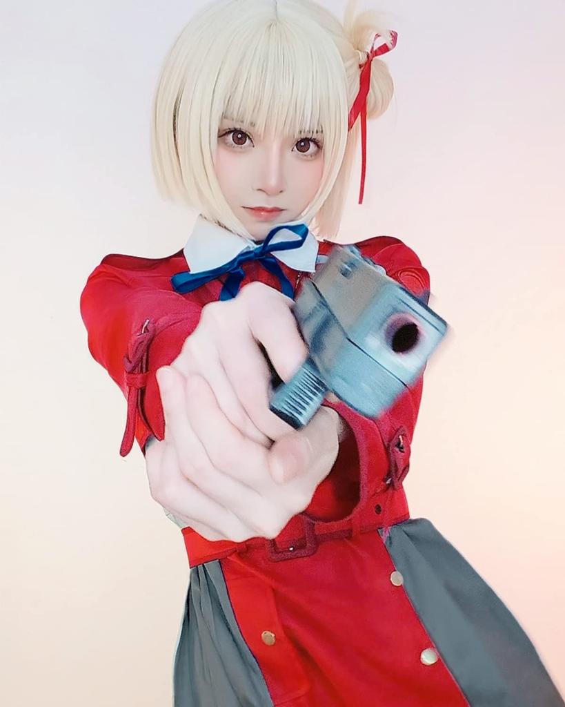 CR ROLECOS Lycoris Recoil Chisaku Nishikigi Takina Inoue с Lycoris Recoil Аниме Косплей Хэллоуин Событие Фотосессия Нисикиги Косплей, Парик,
