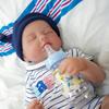Реалистичные 19-дюймовые куклы-мальчики Reborn, LOULOU, полностью виниловое тело, закрытые глаза, имитация куклы, ручная работа, расписанные волосы, куклы Rebirth для детей от 3 лет