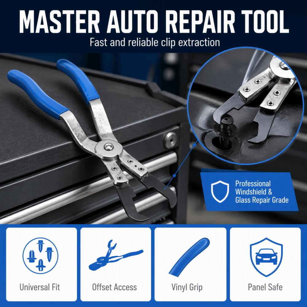 Universal Fit Door Handle Clip Plier Nonslip Handle Auto Clip Plier For Dash Audio Removal