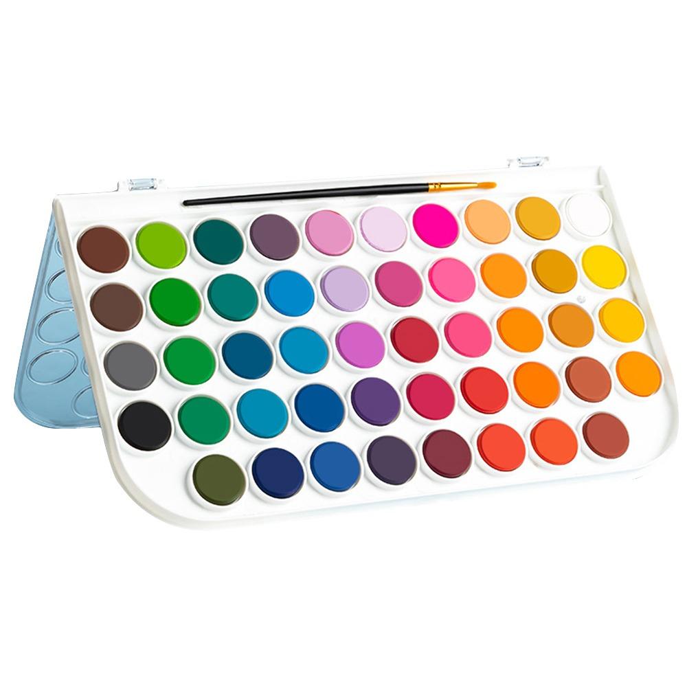 12/16/28/36/48 цветов с водяной кистью-ручкой, набор акварельных красок для рисования, принадлежности для рисования