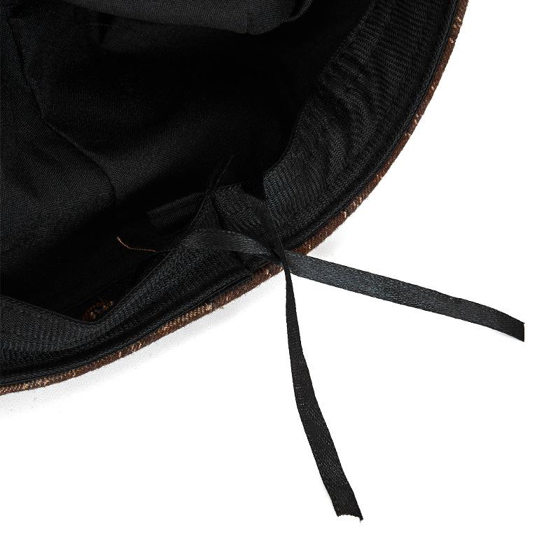 Винтажный клетчатый берет Женский осенне-зимний восьмиугольный картуз Шапка художника