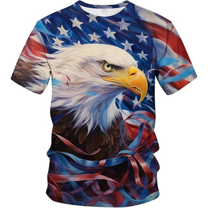 Trendy America Eagle США. Футболка с рисунком флага для мужчин, футболки для женщин, классная уличная одежда, летние повседневные топы с коротким рукавом