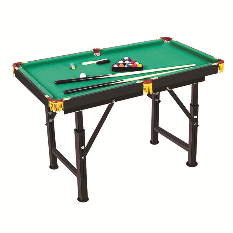 140L Adjustable Folding Pool Table - Mini Billiards for Kids & Families
