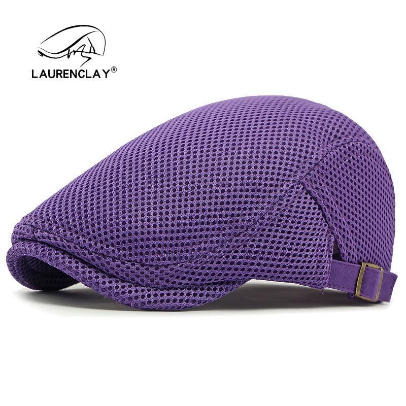 Летний тонкий сетчатый берет: Дышащая кепка-утка для мужчин и женщин - Ретро корейский стиль, кепка газетчика от солнца