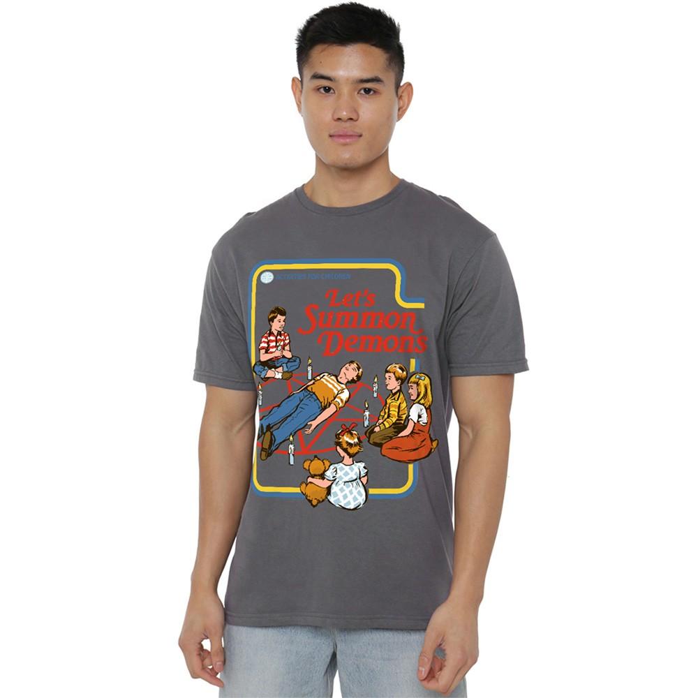 Steven Rhodes Lets Summon Demons Unisex T-Shirt S-4XL, Charcoal