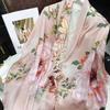 New Women's Scarves Spring and Autumn To Send Mothers In the Elderly Gift Shawl Thin Section of Simulation Silk Gauze Scarf Scarf