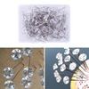 50/100Pieces Diamond-shape Push Pins Crystal Map Pins Clear Pushpin for Cork Board Clear Sewing Pins for Fabric Sewing