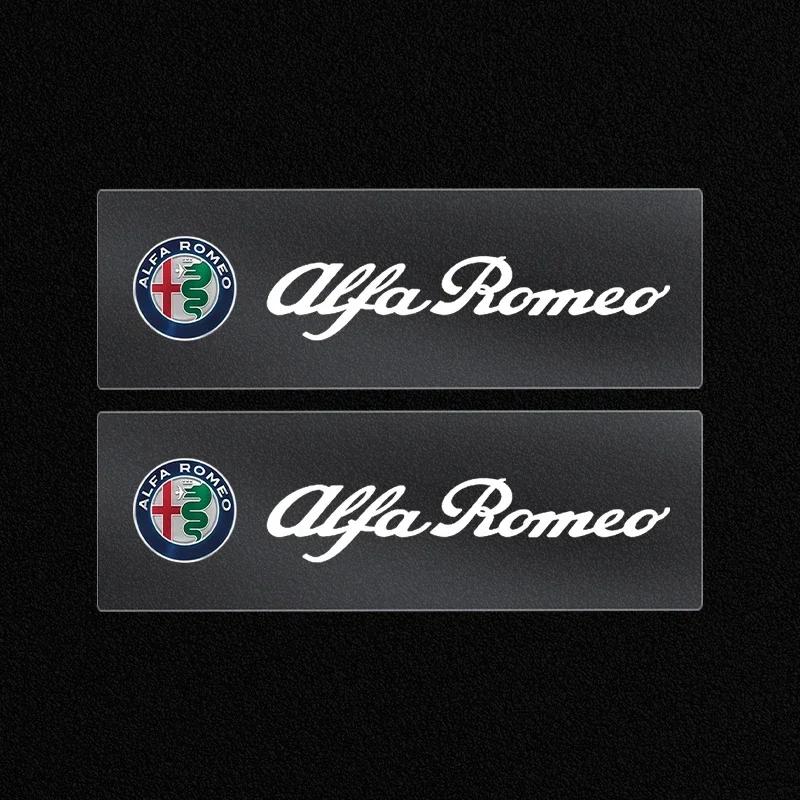 Для автомобиля Alfa Romeo Наклейка-значок на подголовник переднего сиденья Наклейки на боковое стекло автомобиля Для Alfa Romeo Giulia Stelvio MiTo Giulietta Tonale