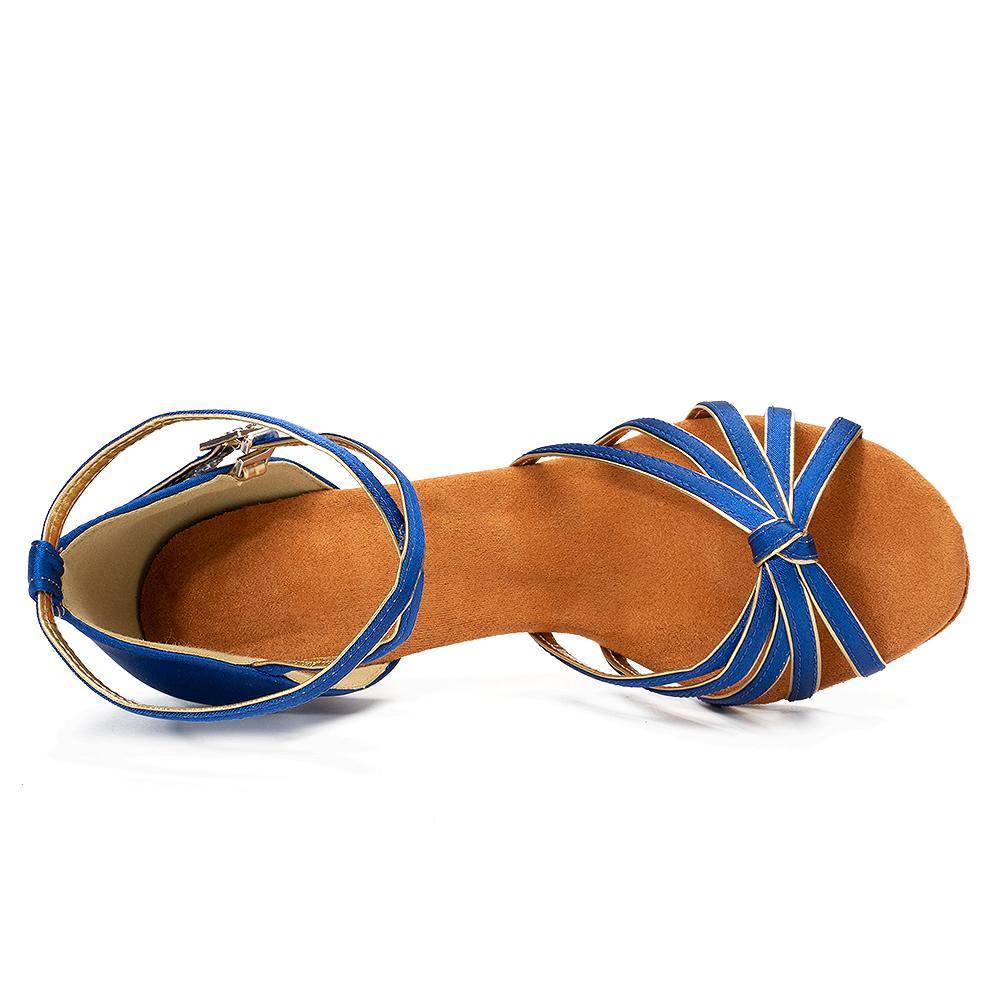 Women Tango Ballroom Latin Waltz Dance Girls Party Shoes High Heeled 7CM