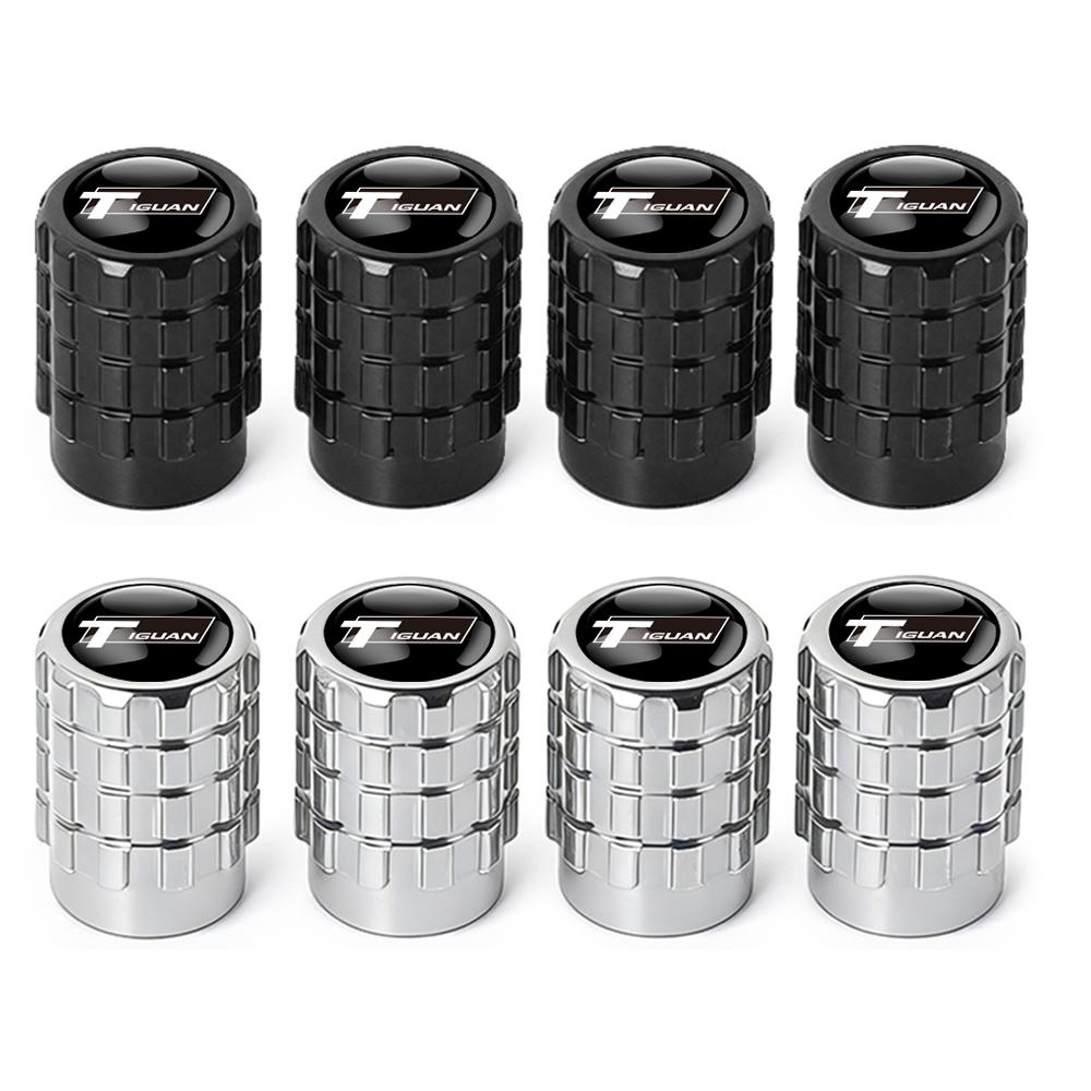 4Pcs Metal Car Tire Valve Stem Caps Auto Accessories For Volkswagen VW R Line Jetta GTI Golf 5 7 Caddy Passat b6 b8 Tiguan Polo zh2