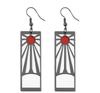 New Demon and The Slayer Metal Earring Popular Cartoon Movie Series Dangle Earring Jewelry for Woman Man Peripheral Souvenirs
